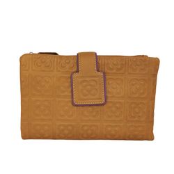 Billetera Flor de Barcelona L Mostaza