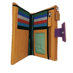 Billetera Flor de Barcelona L Mostaza