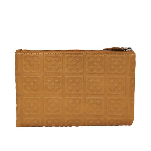 Billetera Flor de Barcelona L Mostaza