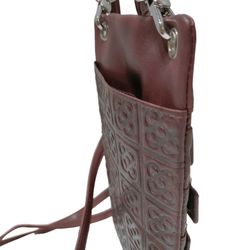 Bolso Piel Flor Barcelona Marrón