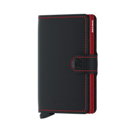 Miniwallet Matte Black & Red