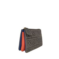 Monedero Flor de Barcelona Gris