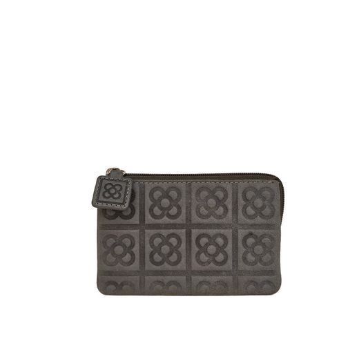 Monedero Flor de Barcelona Gris