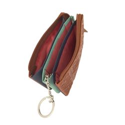 Monedero Flor de Barcelona Marrón