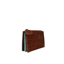 Monedero Flor de Barcelona Marrón