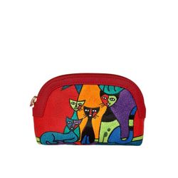 Monedero Gatos L Rojo