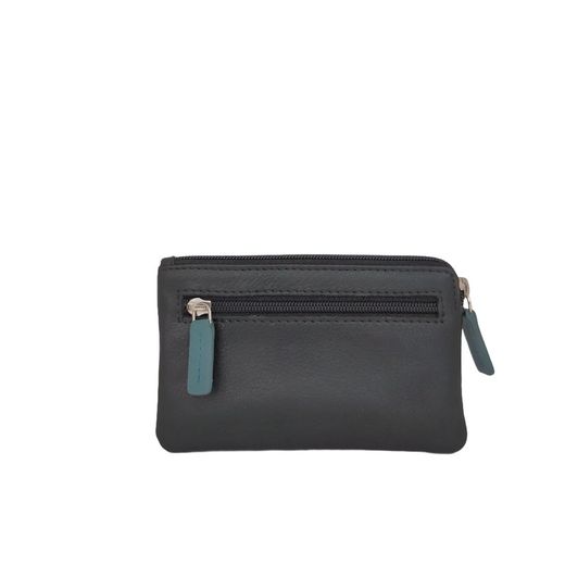 Monedero Liso Negro