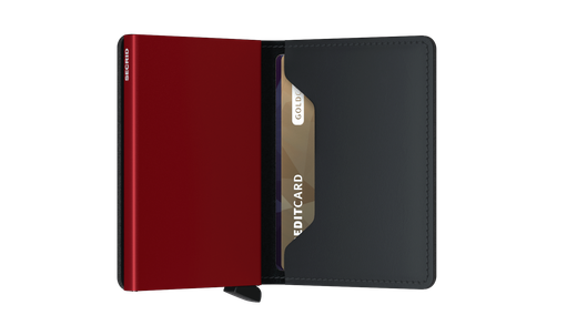 Slimwallet Matte Black & Red