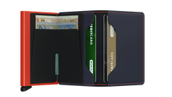 Slimwallet Matte Nightblue & Orange