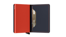 Slimwallet Matte Nightblue & Orange