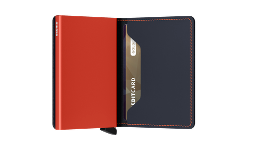 Slimwallet Matte Nightblue & Orange