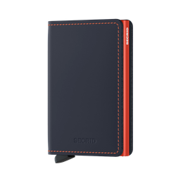 Slimwallet Matte Nightblue & Orange